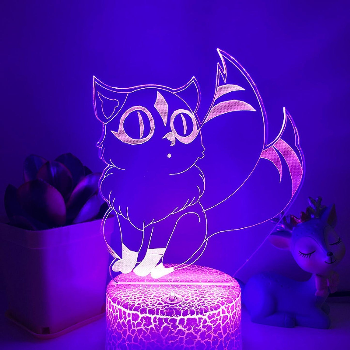 3D LED Night Light Kirara Handmade 3D Illusion