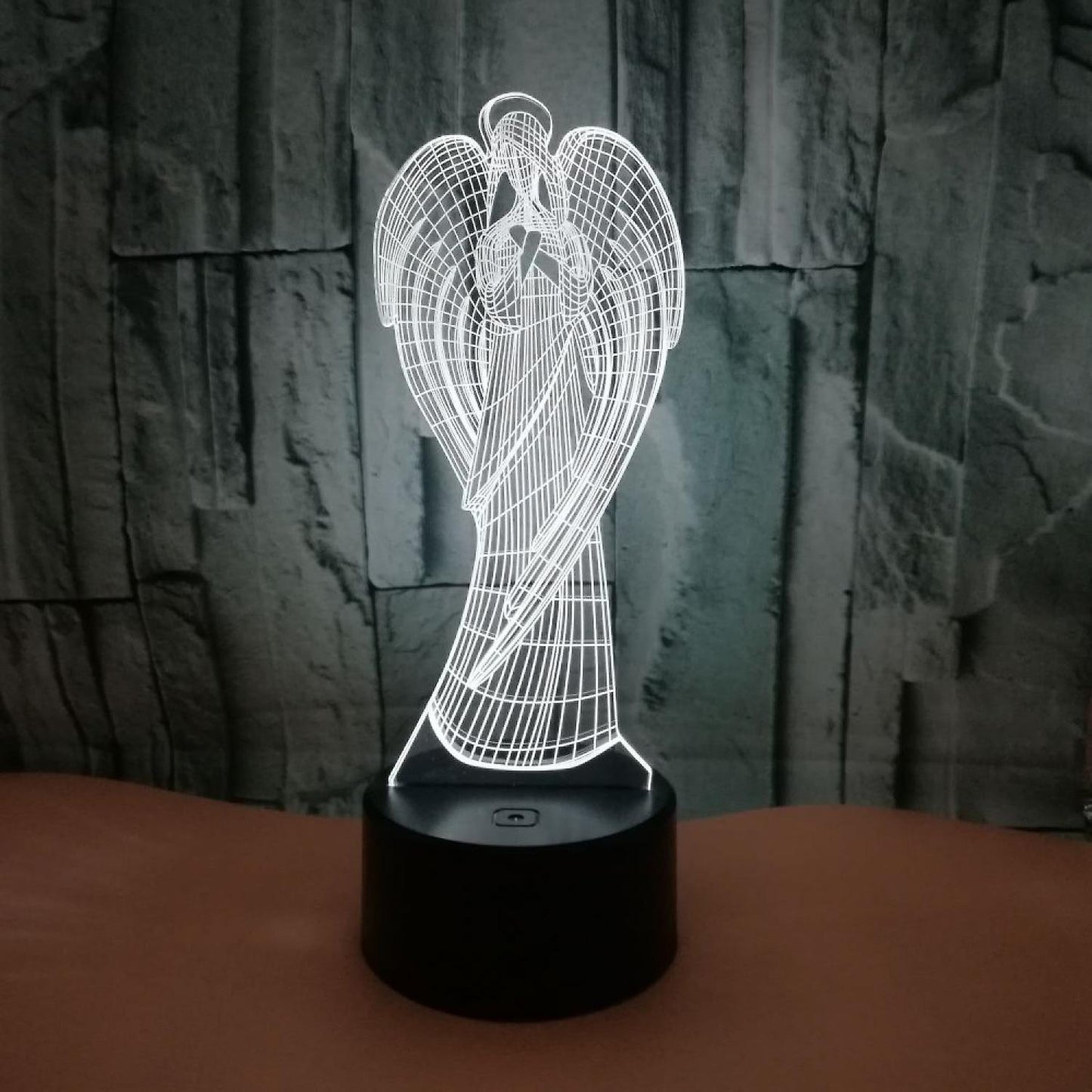 3D Angel Wing Night Light Lamp Illusion Night Ligh
