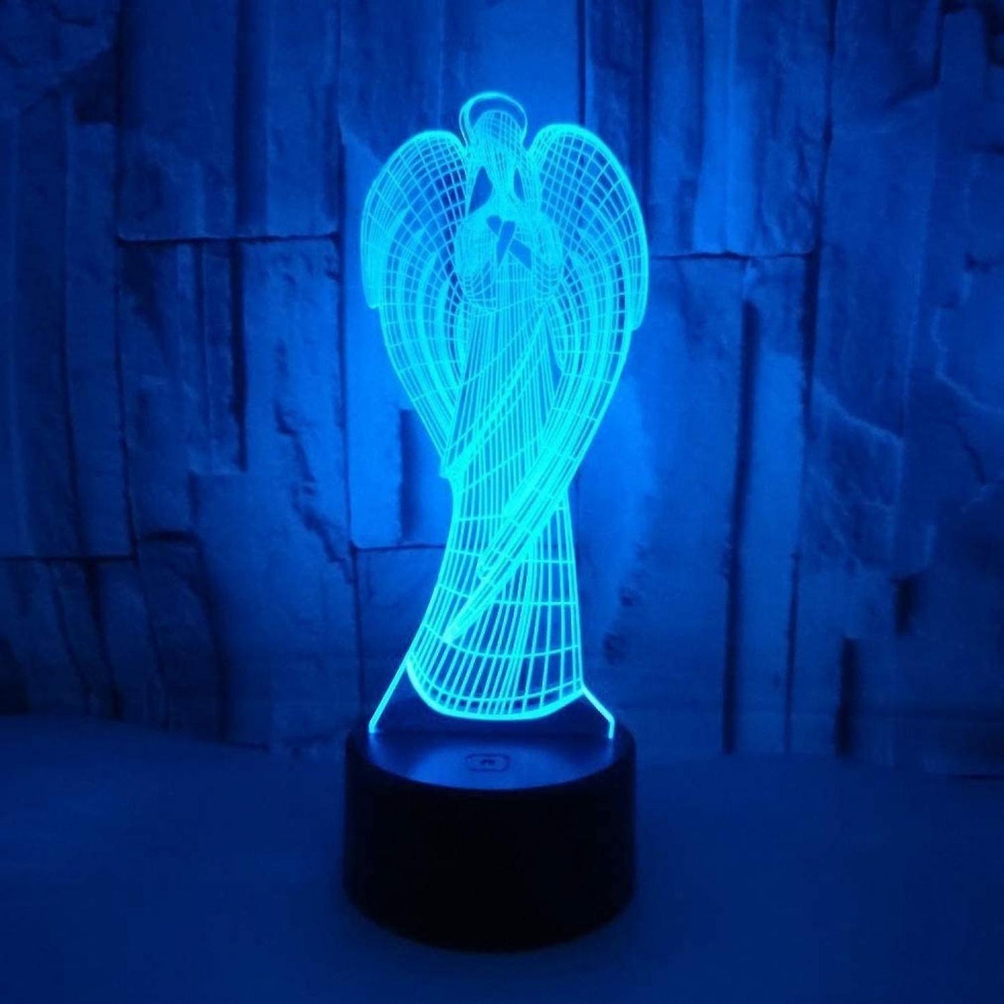 3D Angel Wing Night Light Lamp Illusion Night Ligh