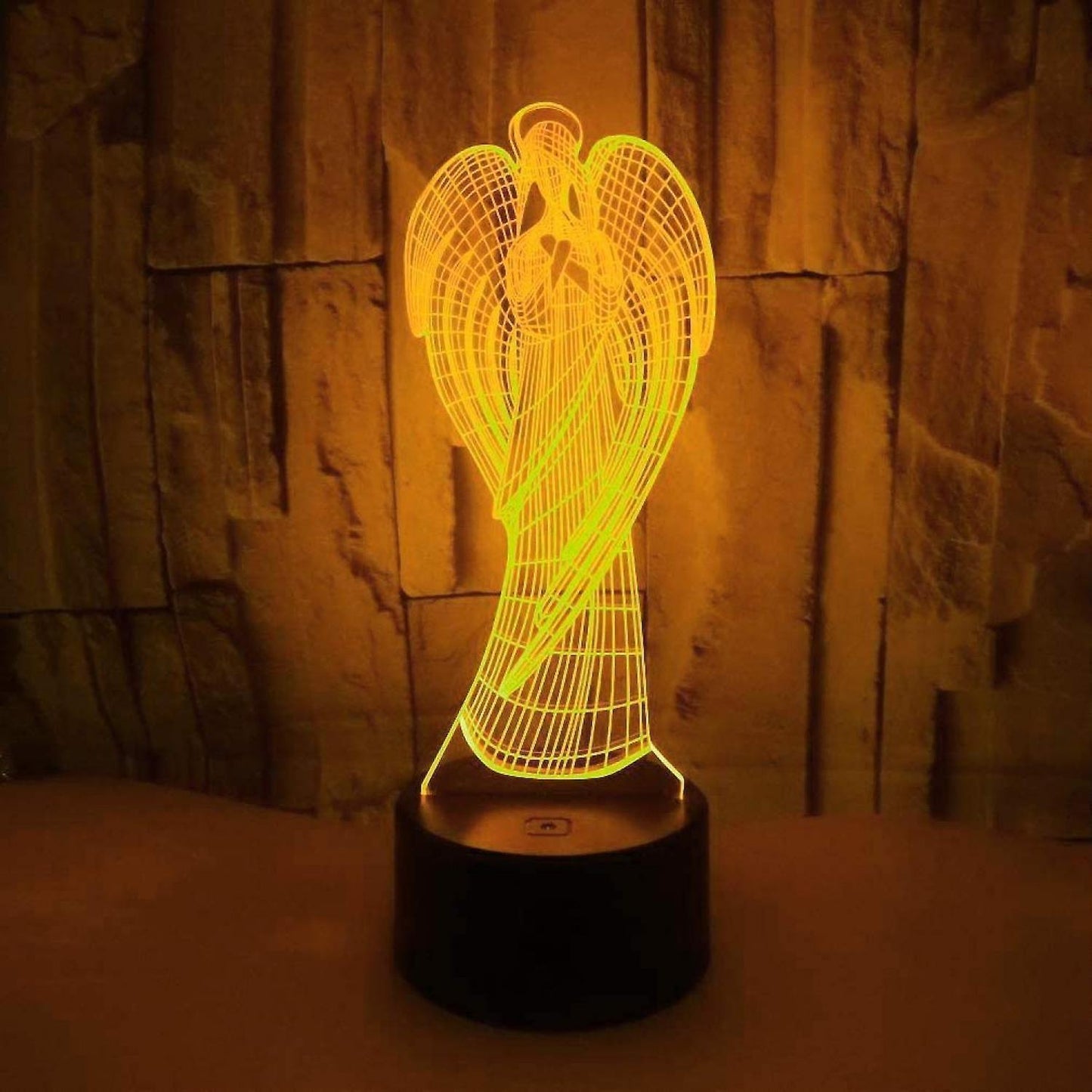 3D Angel Wing Night Light Lamp Illusion Night Ligh