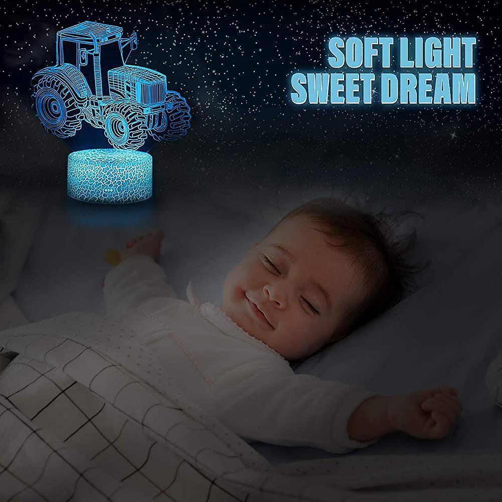 3D Led Night Light Optical Illusion Lamp With 16 Colors Change And Smart Touch