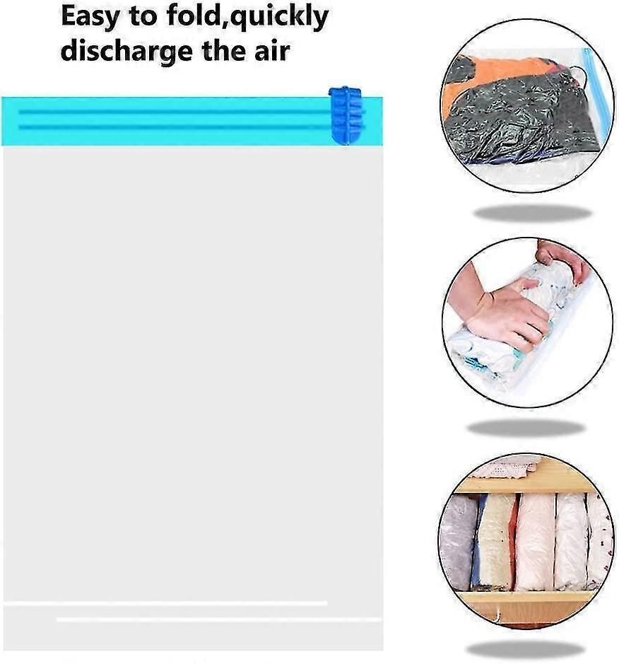 Travel Vacuum Bags For Rolling By Hand 8 Pieces Vacuum Storage Bags For Travel Gift