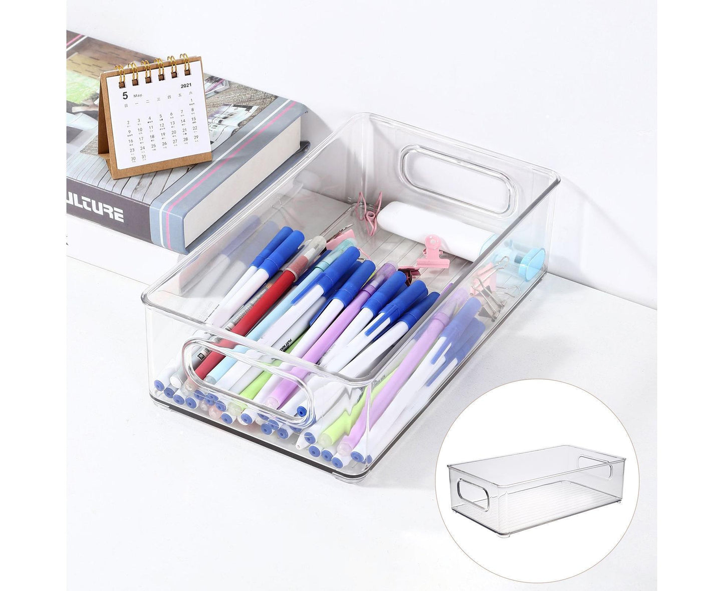 Refrigerator Organizer Bins Clear