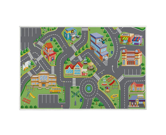 Babies Carpet Play Mat Suitable For Playing With Cars And Toys - Play, Learn And Have Fun securely