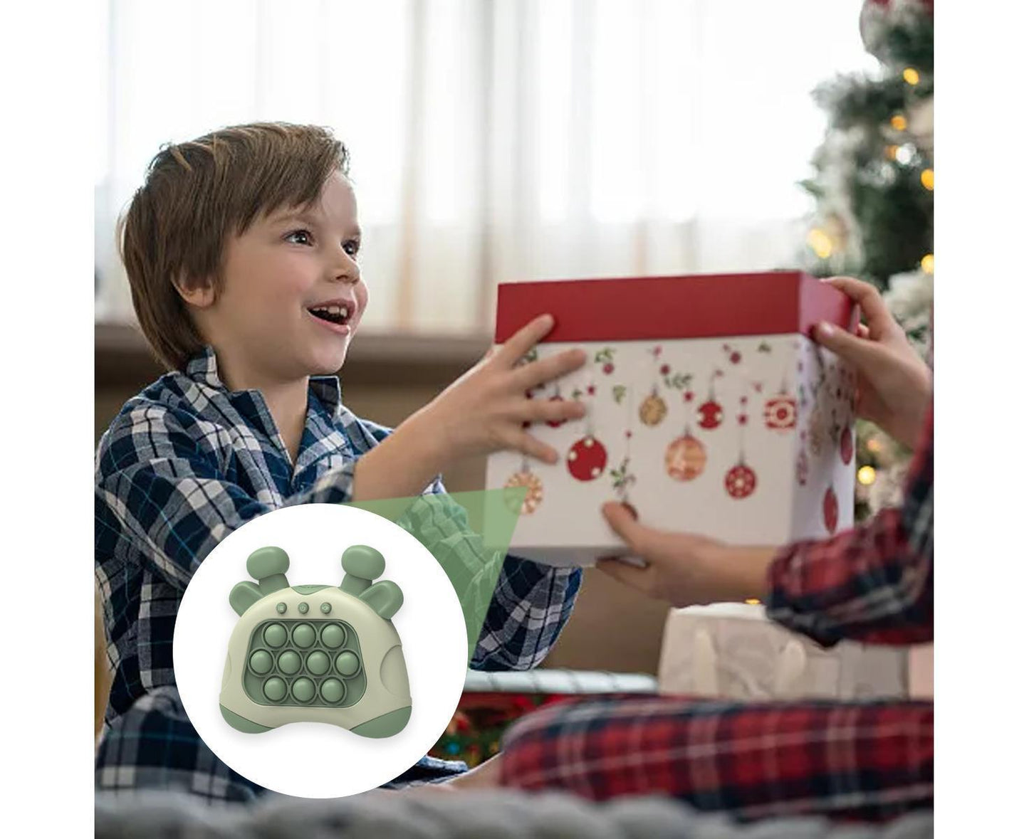 Finger Toys Fast Push Bubble Game- Fast Pop It Game, Bubble Pop Game,Interaction Pop Game Fidget Toy-Green