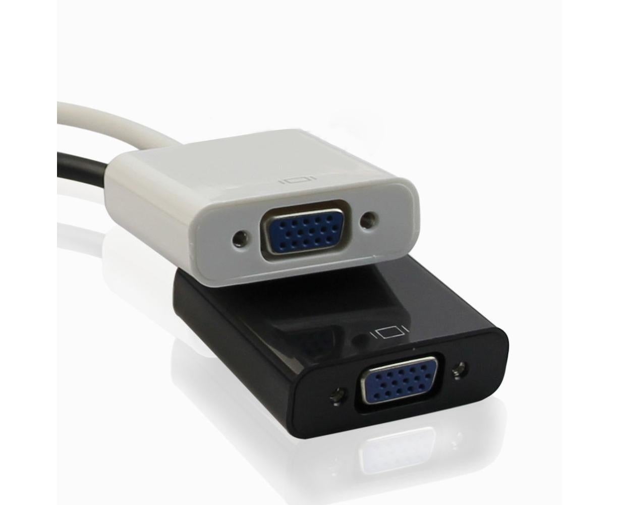 1080P HDMI-compatible Male to VGA Female Adapter Converter Video Cable Cord for PC HDTV DVD - Black