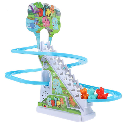 Babies Musical Toys Roller Coaster Track Toy Electric Stair Toys Household babies Plaything Track Slide Stairs Toy