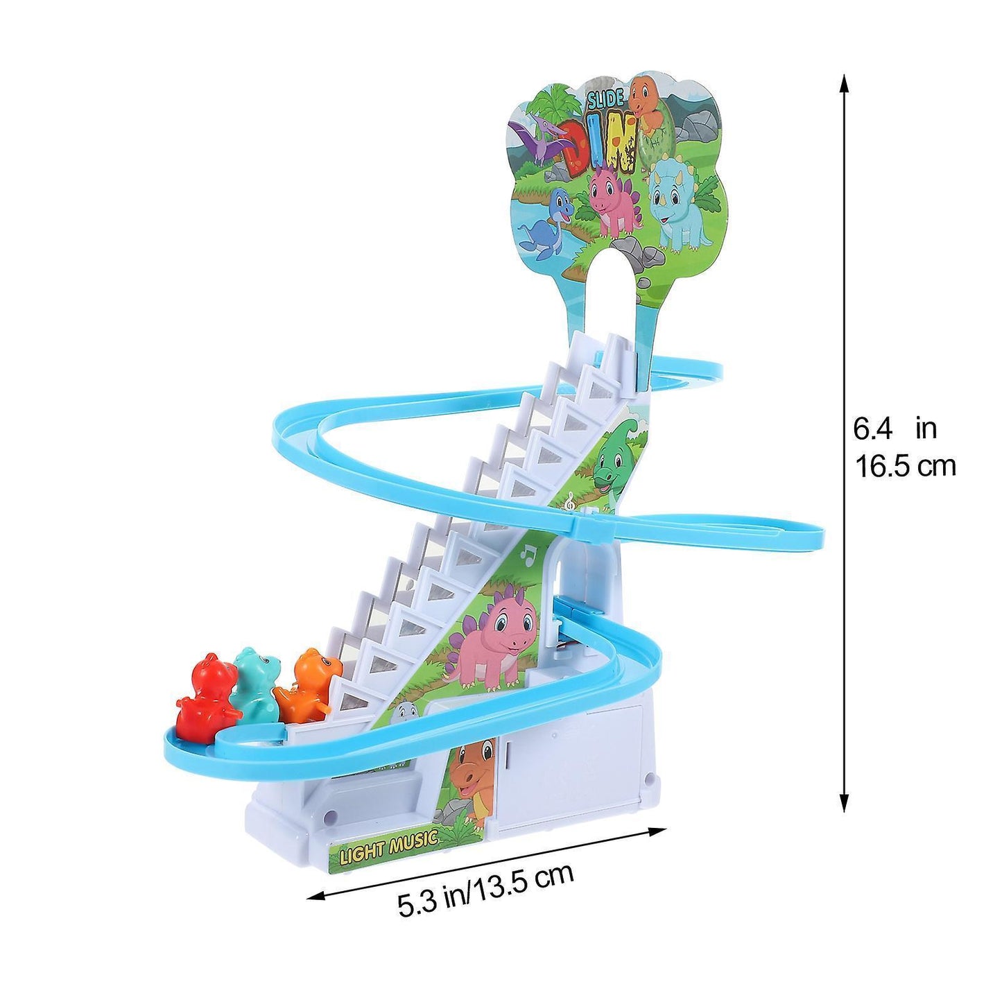 Babies Musical Toys Roller Coaster Track Toy Electric Stair Toys Household babies Plaything Track Slide Stairs Toy
