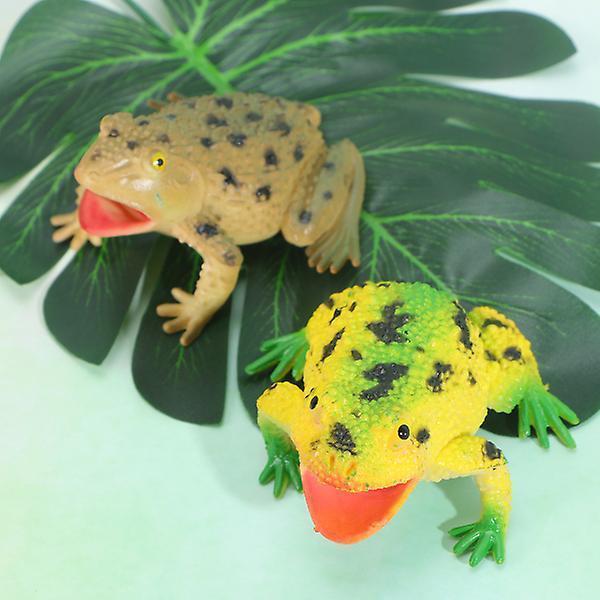 4 PCS Frog Toy Mini Realistic Toy Figures Lifelike Toy Party Favors Frogs Toys Screaming Toad Toy
