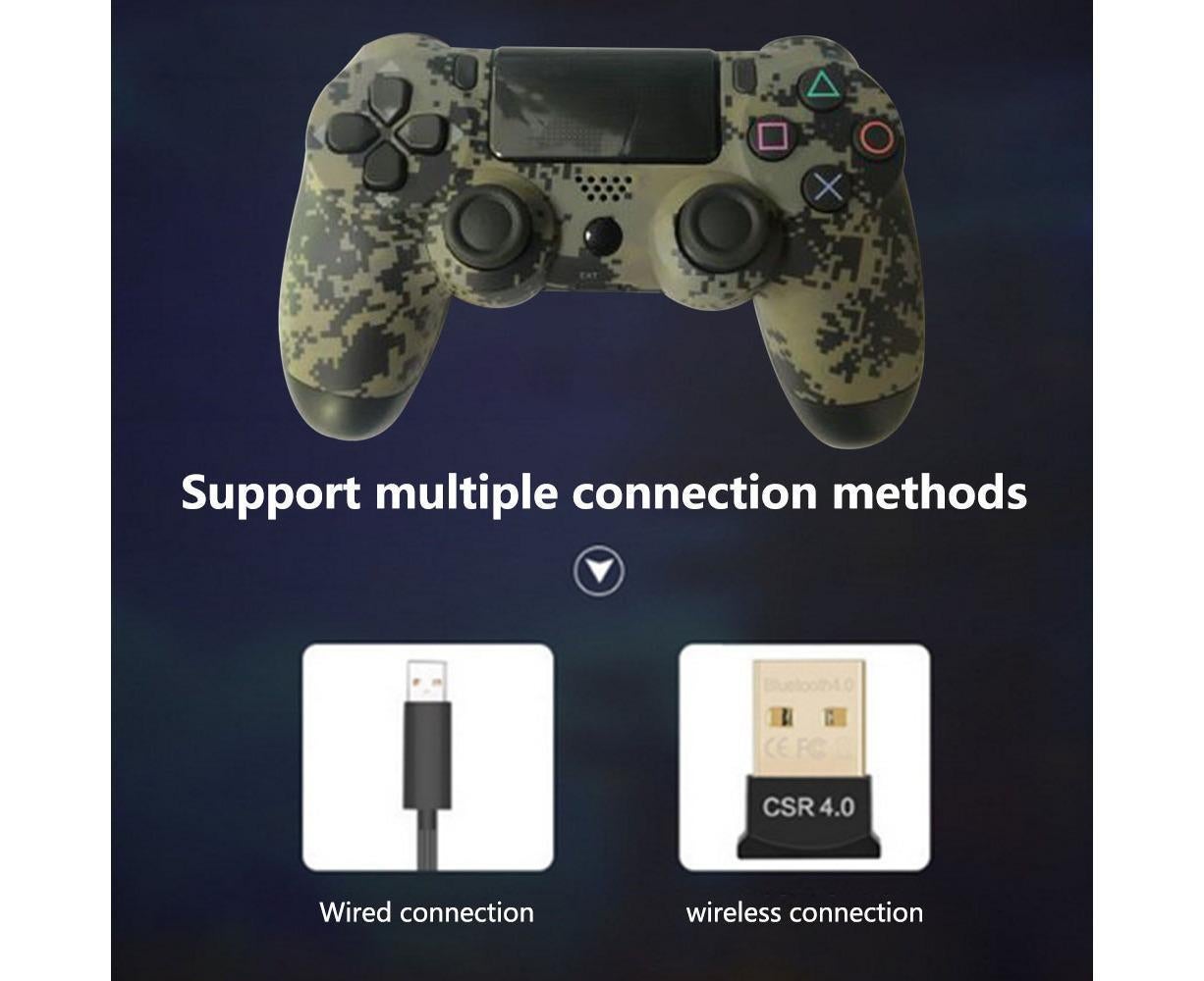 Wireless Game Controller Ps4 Controller Bluetooth Dual Head Head Handle Joystick Game Pad For The Game Console 4 - Advanced camouflage