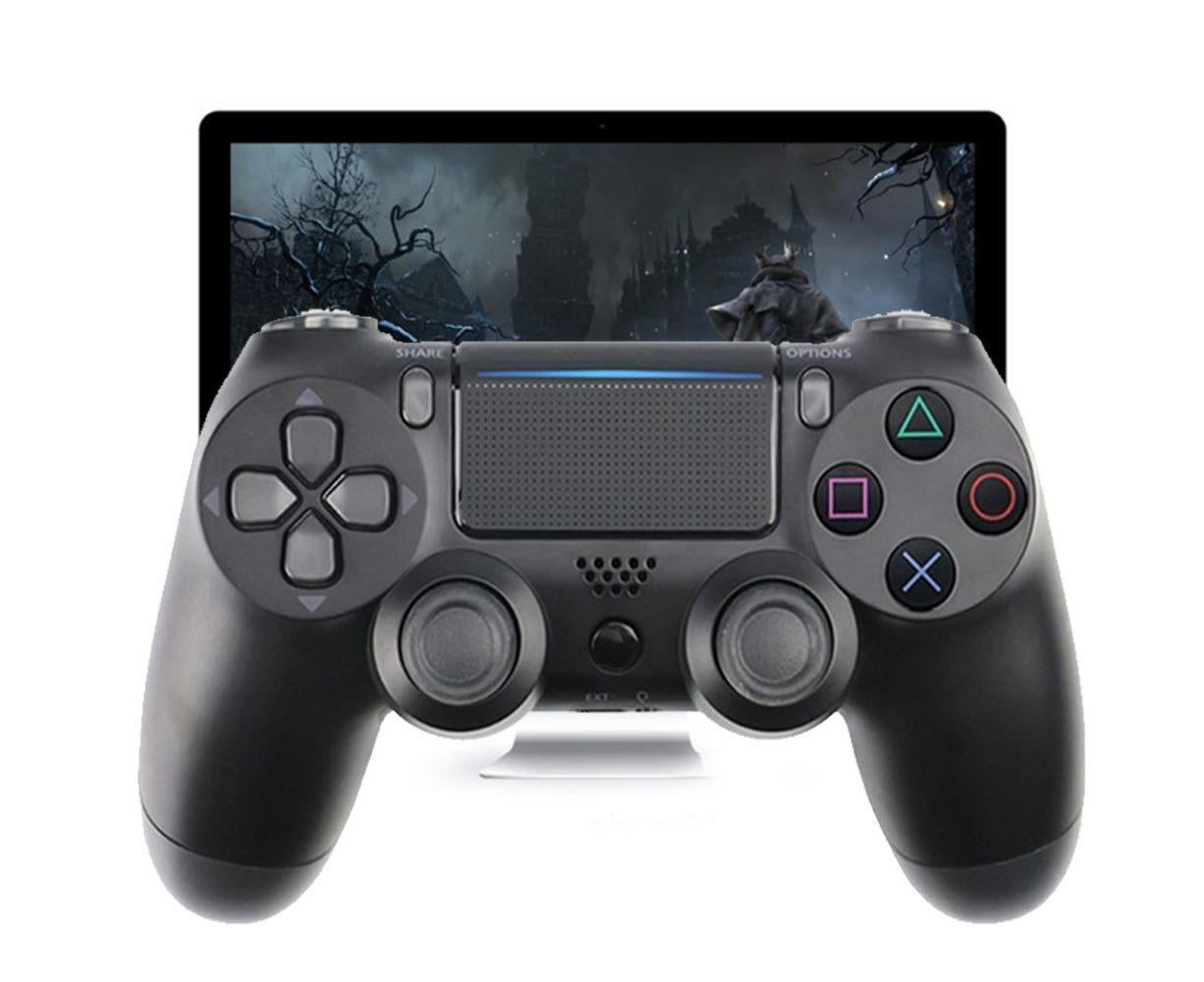 Wireless Game Controller Ps4 Controller Bluetooth Dual Head Head Handle Joystick Game Pad For The Game Console 4 - Black