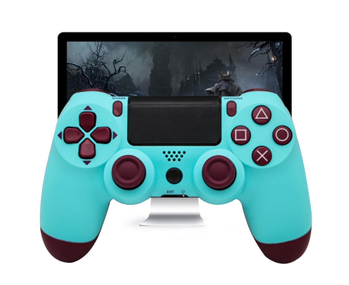Wireless Game Controller Ps4 Controller Bluetooth Dual Head Head Handle Joystick Game Pad For The Game Console 4 - Fruit blue