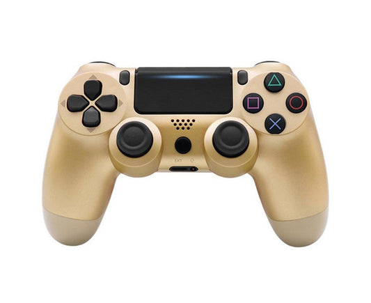 Wireless Game Controller Ps4 Controller Bluetooth Dual Head Head Handle Joystick Game Pad For The Game Console 4 - Gold