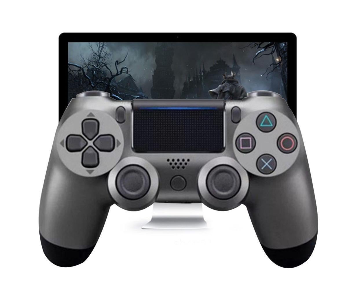 Wireless Game Controller Ps4 Controller Bluetooth Dual Head Head Handle Joystick Game Pad For The Game Console 4 - Golden black