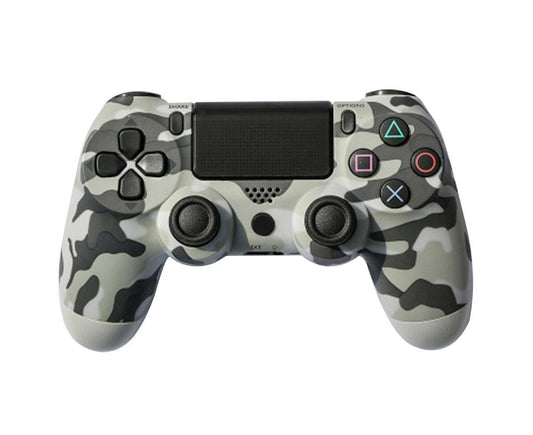 Wireless Game Controller Ps4 Controller Bluetooth Dual Head Head Handle Joystick Game Pad For The Game Console 4 - Gray camouflage