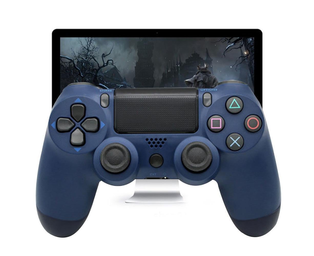 Wireless Game Controller Ps4 Controller Bluetooth Dual Head Head Handle Joystick Game Pad For The Game Console 4 - Midnight blue