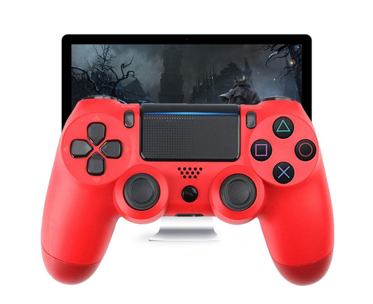 Wireless Game Controller Ps4 Controller Bluetooth Dual Head Head Handle Joystick Game Pad For The Game Console 4 - Red
