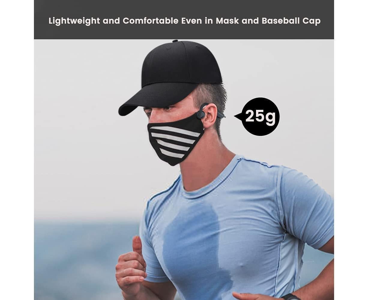 Air Open Ear Bone Conduction Headphones Wireless Bluetooth 5.0 with Mic