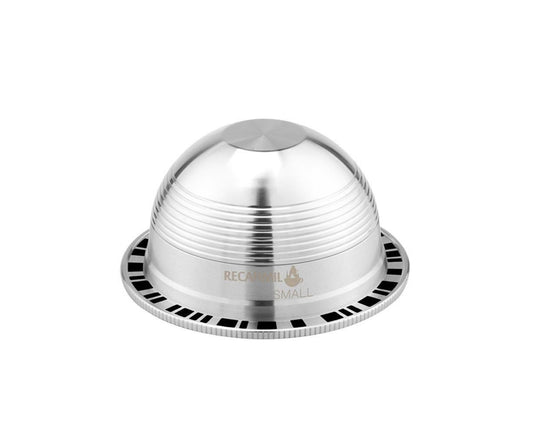 Stainless Steel Reusable Coffee Capsule Cup Filter Set for - Silver Variant Size Value silver