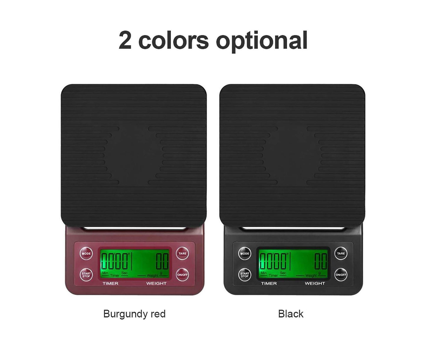 Digital Kitchen Scale Food Scale Coffee Scale with Timer and Tare 3kg/0.1g Accurate Electric Kitchen Scale with Large LCD 5 Units