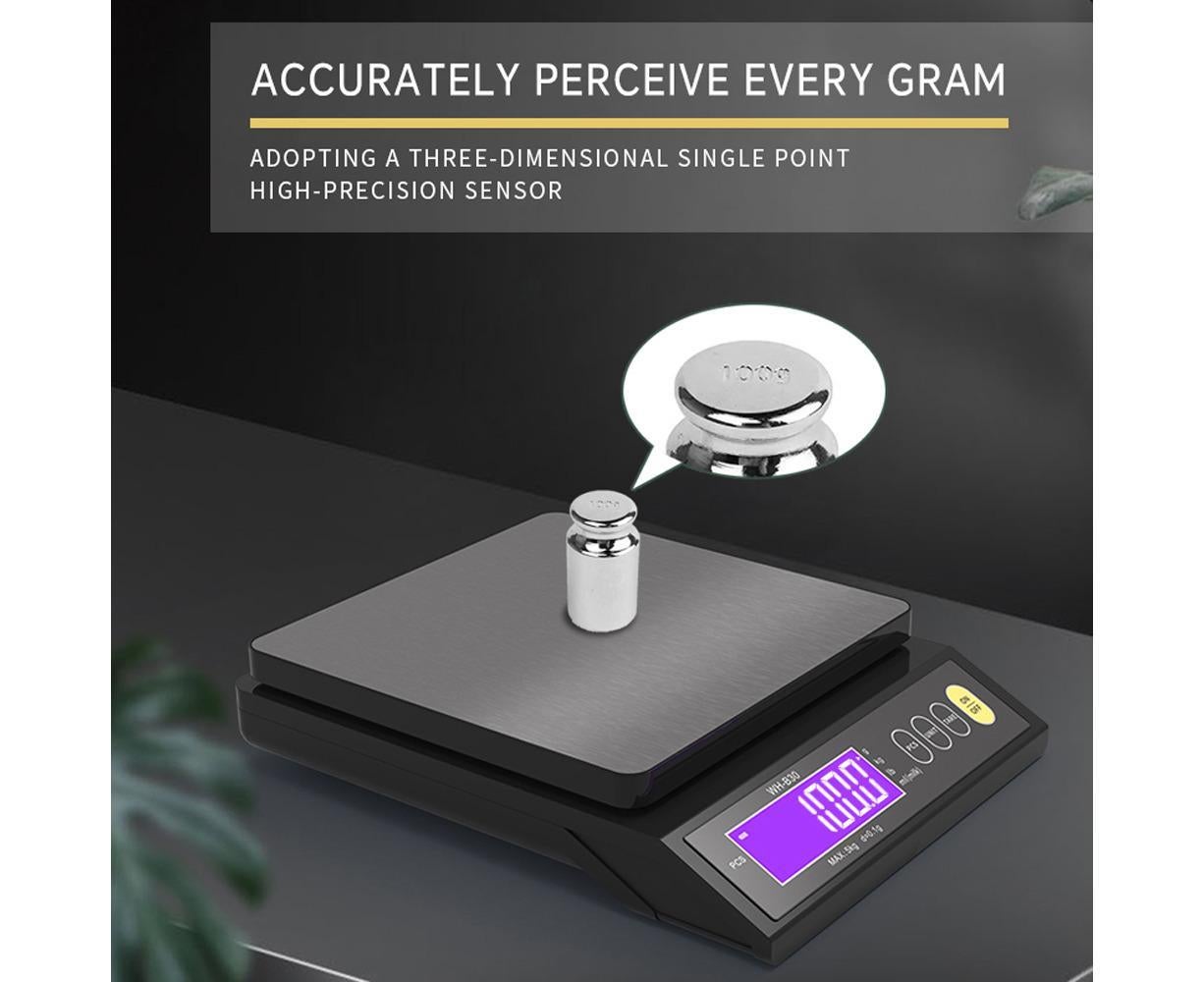 Rechargeable Baking Electric Scale IP67 Waterproof High Accurate Kitchen Scale with Counting Tare Zeroing Auto Power Off Unit Conversion