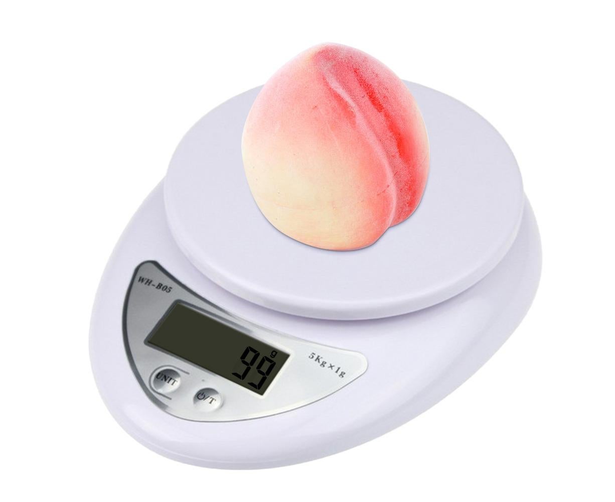 5KG/1g Digital Kitchen Food Scale for Cooking Barking Grams Ounces Pound Kilogram Units Switchable 120s Shutdown Automatically