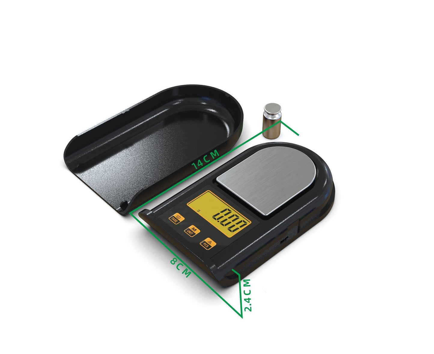 Electronic Kitchen Scale 500g/0.01g Palm Scales with Cal Weight High Precision Pocket Scales Portable Electronic Scales for Flour Category