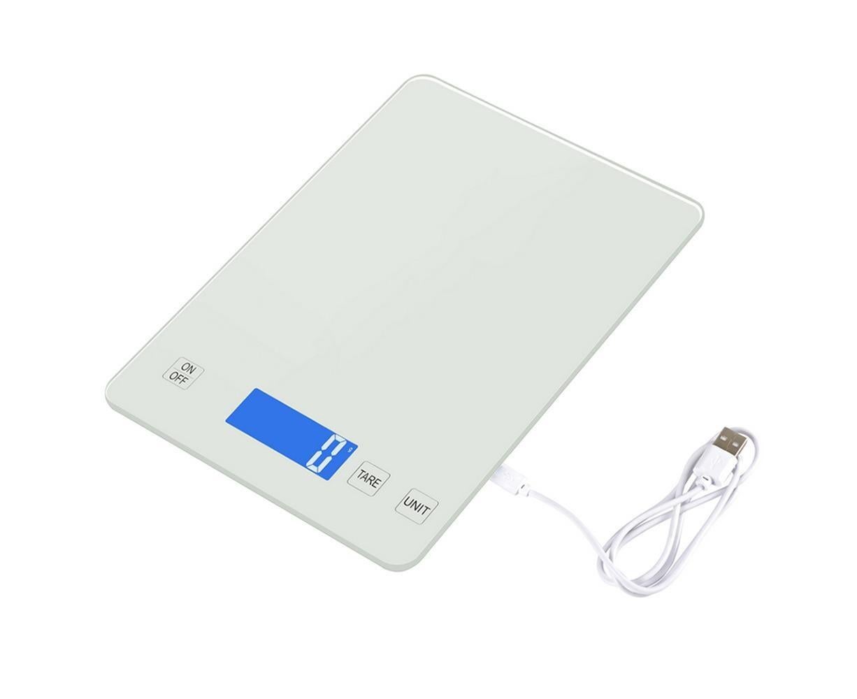 Professional Digital Scale with Waterproof Surface 15kg/1g Mini Baking Scale Portable Jewelry Scale High Precision Kitchen Scale with USB