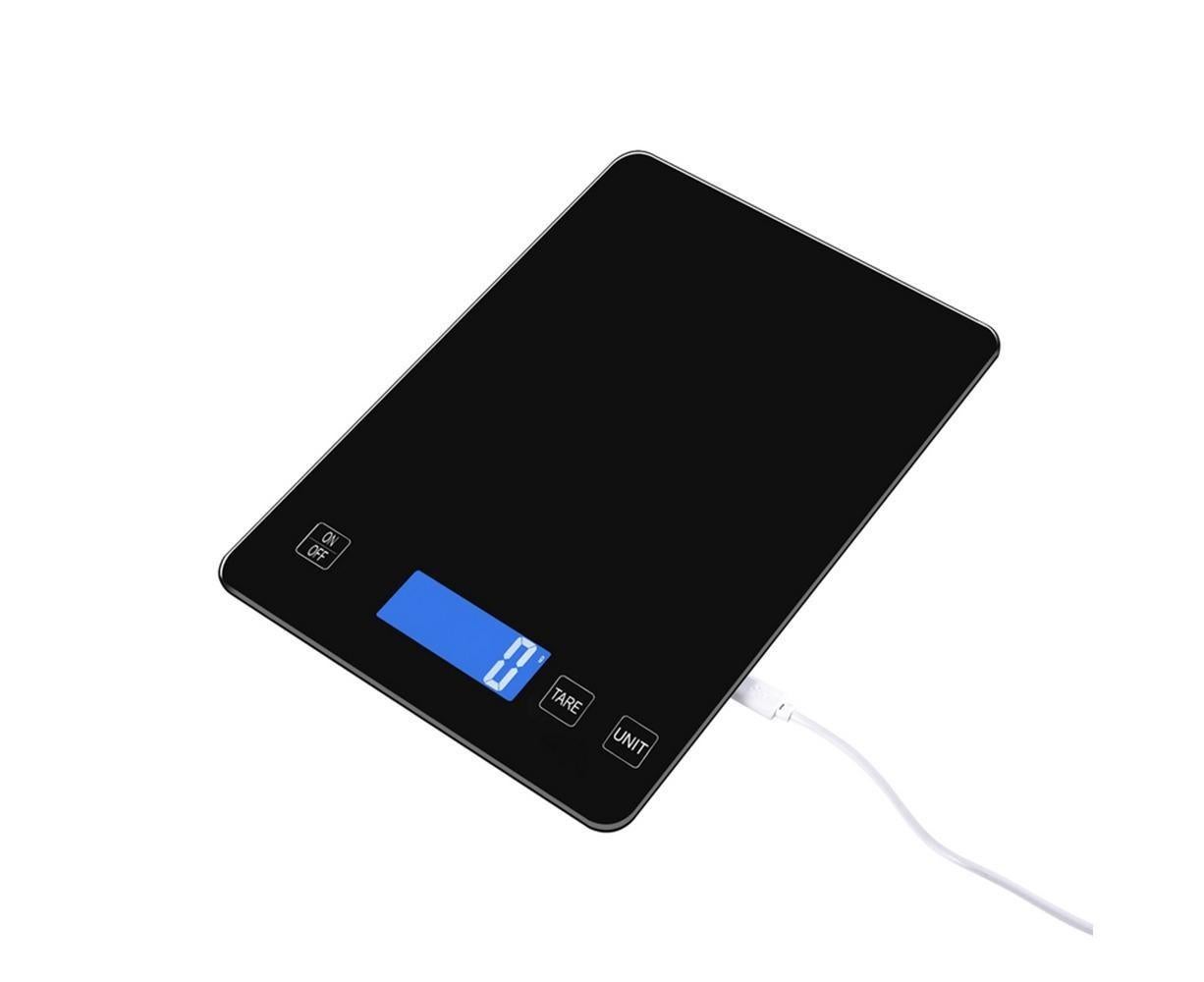 Professional Digital Scale with Waterproof Surface 15kg/1g Mini Baking Scale Portable Jewelry Scale High Precision Kitchen Scale with USB