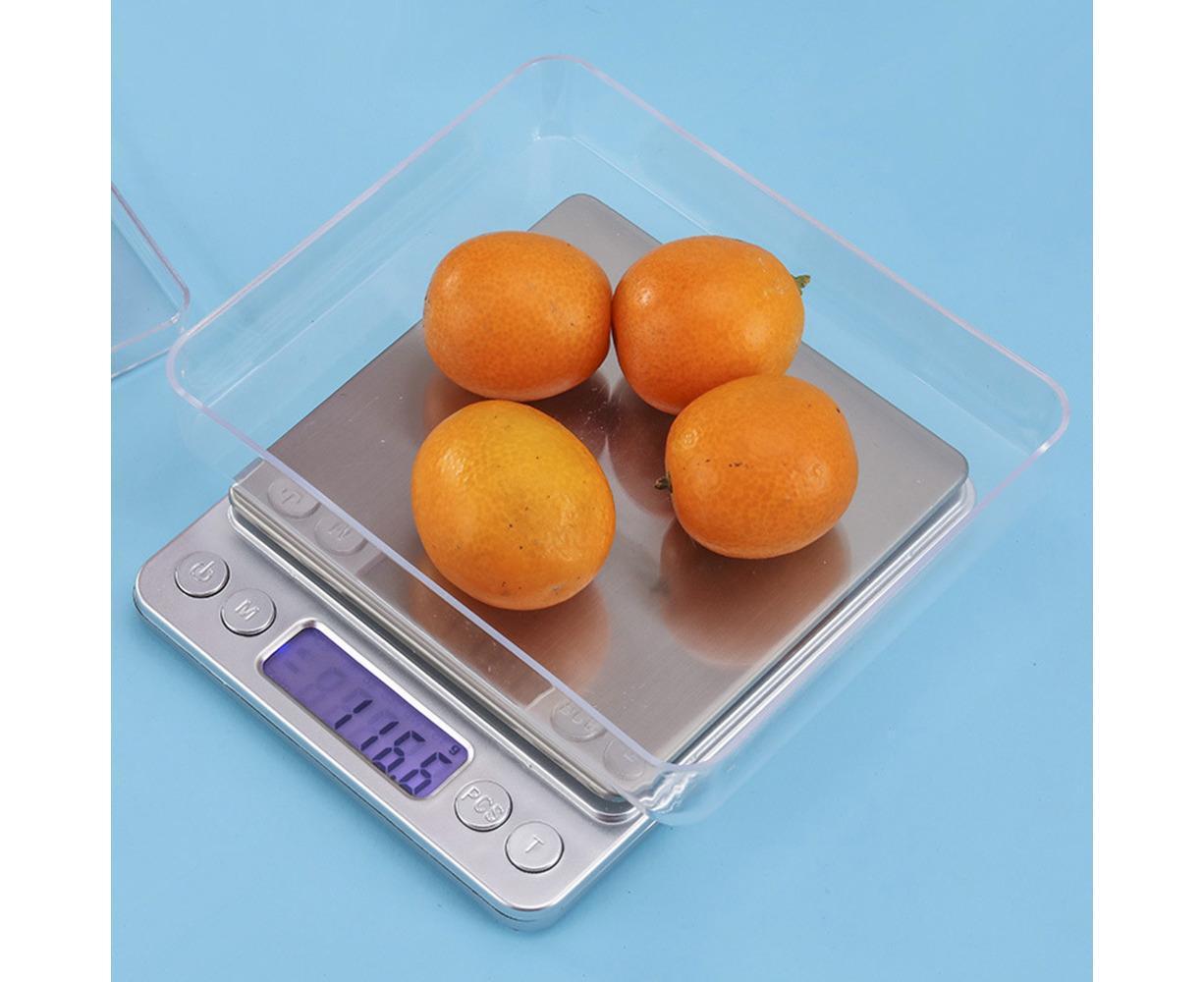 3KG/0.1G Kitchen Electronic Scale Digital LCD Backlight With 2 Trays Food Jewelry Baking Fruit Portable Mini Weight Balance