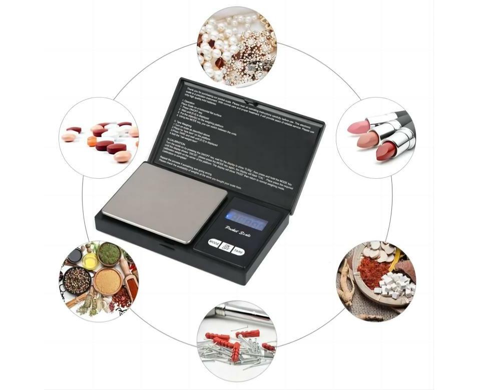 Electronic Pocket Mini Digital Gold Jewellery kitchen Scales 0.1G to 1000 Grams