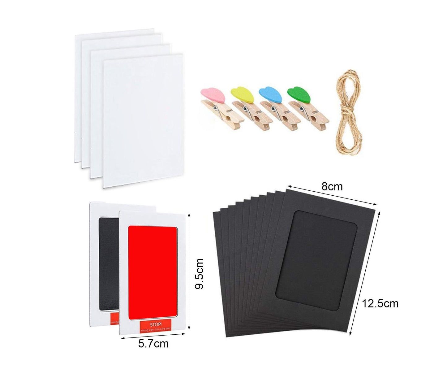 1 Set babies Handprint Pad Wash Free DIY Multi-purpose Pet Footprint Photo Frame with Ink Photography Prop