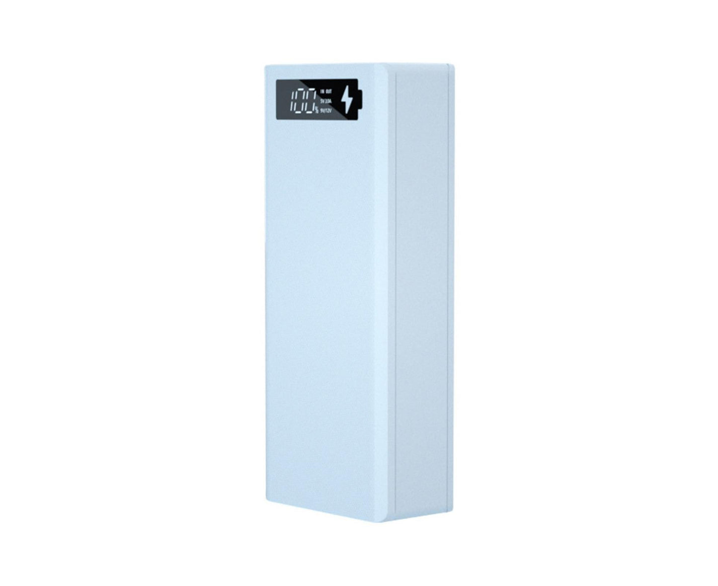 Battery Charger Case Detachable Design 5 Interfaces LCD Rechargeable Multifunctional 15W Fast Charging Easy to Carry Battery Charge - White