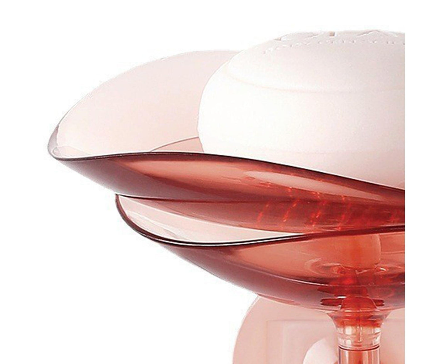 1 Set Soap Holder Wall Mounted Punch-free Self Adhesive with Draining Hole Petal Shape Bathroom Shower Soap Dish Household Supplies - Pink