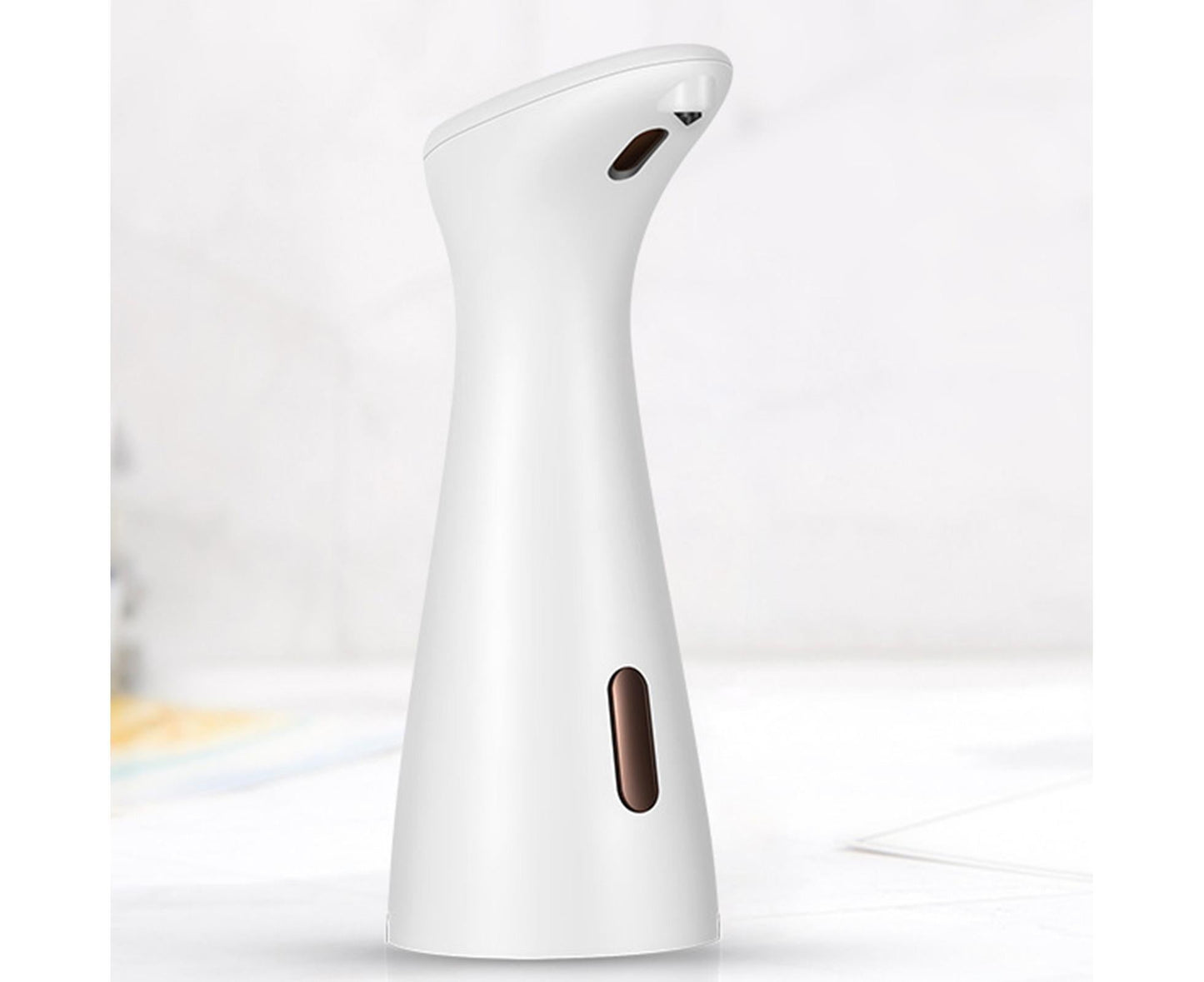 200ml Automatic Sanitizer Dispenser Quick Response Sensitive Hands Free Electric Large Capacity Dispense Soap Non-contact Sensor Leak-proof Soap Dispenser - White