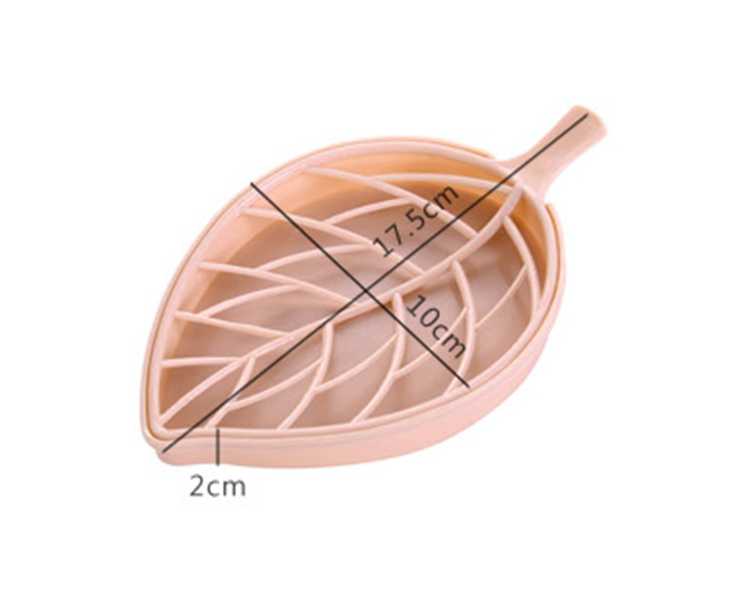 2Pcs Soap Drain Boxes Creative Shape Drainage Design High Durability Dual Layer Store Soaps Punch Free Leaf-Shaped Desktop Soap Trays for Bathroom-Green