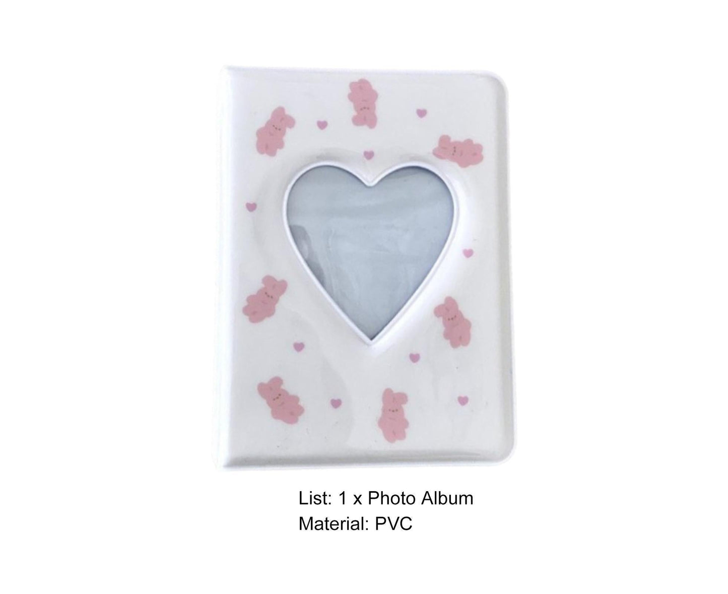 3 Inch 40 Pockets Card Book Waterproof Mini Cartoon Animal Photo Album Storage Pouch Dormitory Supplies