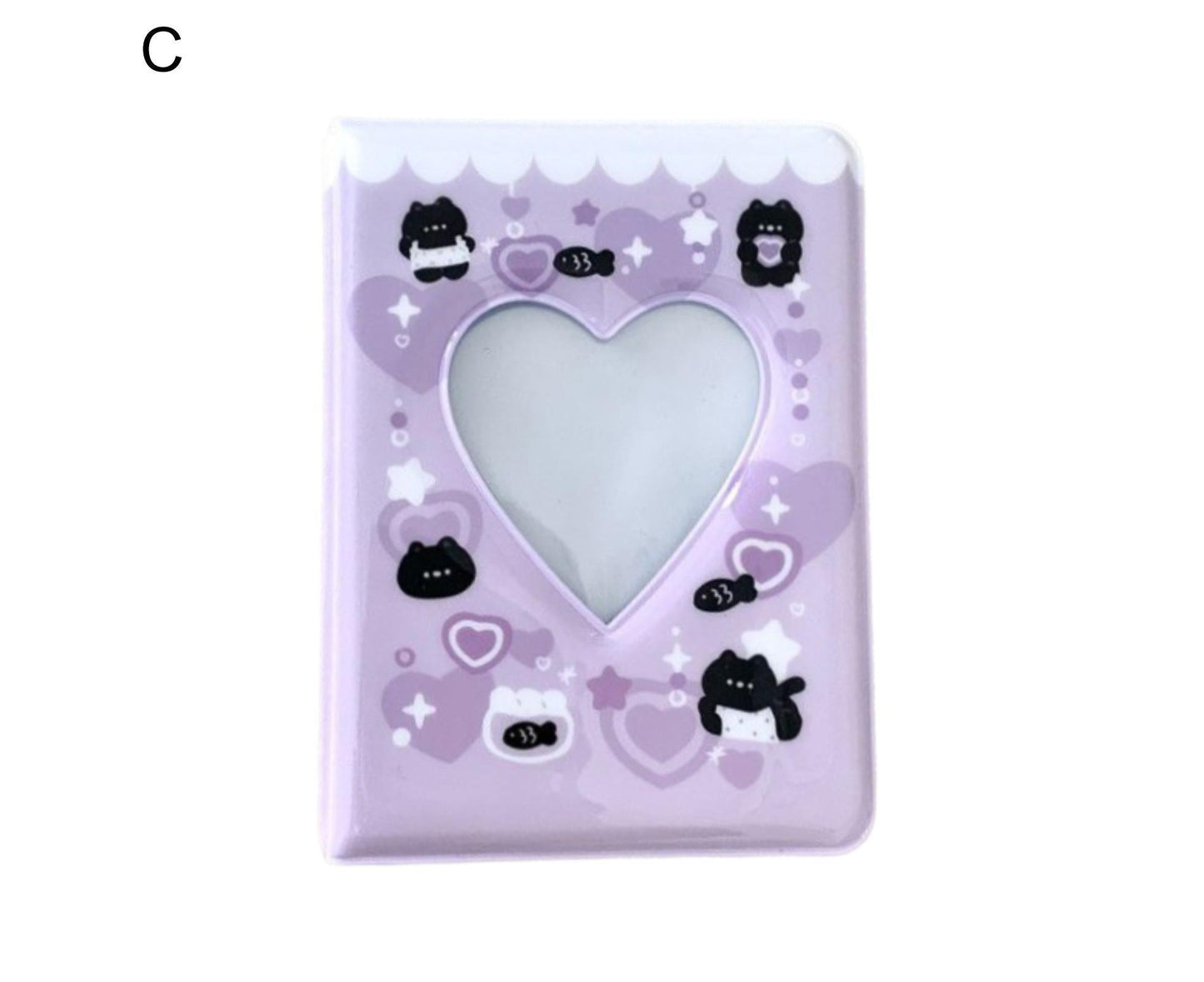 3 Inch 40 Pockets Card Book Waterproof Mini Cartoon Animal Photo Album Storage Pouch Dormitory Supplies
