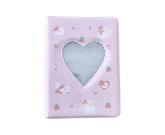 3 Inch 40 Pockets Card Book Waterproof Mini Cartoon Animal Photo Album Storage Pouch Dormitory Supplies
