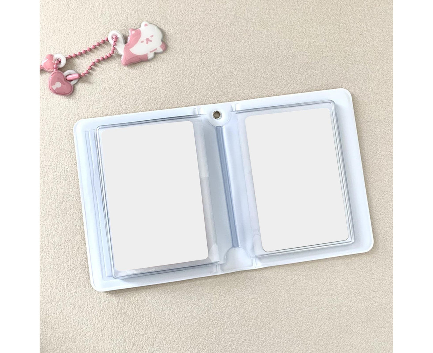 3 Inch 40 Pockets Card Book Waterproof Mini Cartoon Animal Photo Album Storage Pouch Dormitory Supplies