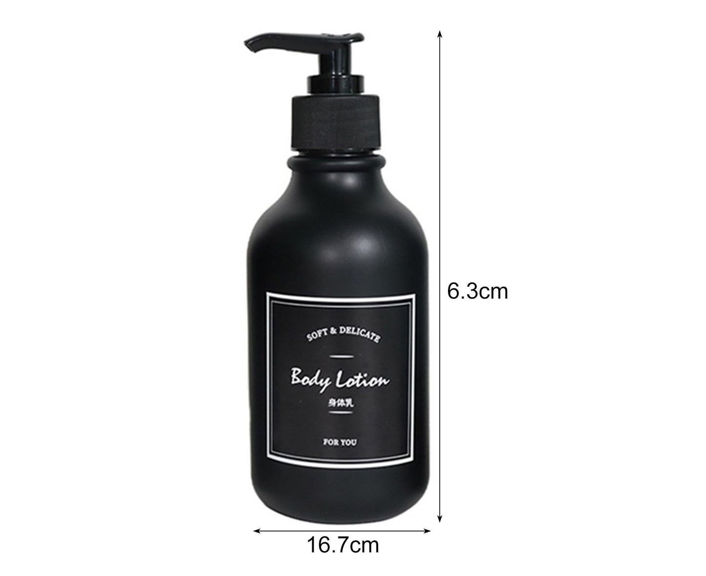 300ml Soap Dispenser Leak-proof Squeezable PET Pump Empty Shower Gel Bottle for Travel