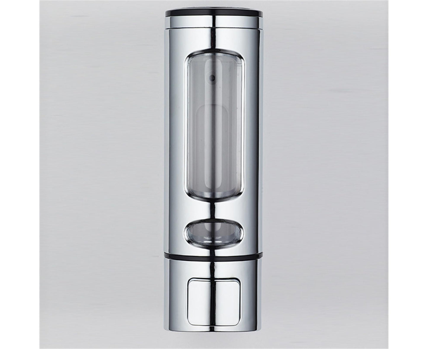 400ml Liquid Soap Dispenser Sturdy Press Type Wall Mounted Hand Wash Soap Dispenser for Bathroom-Silver