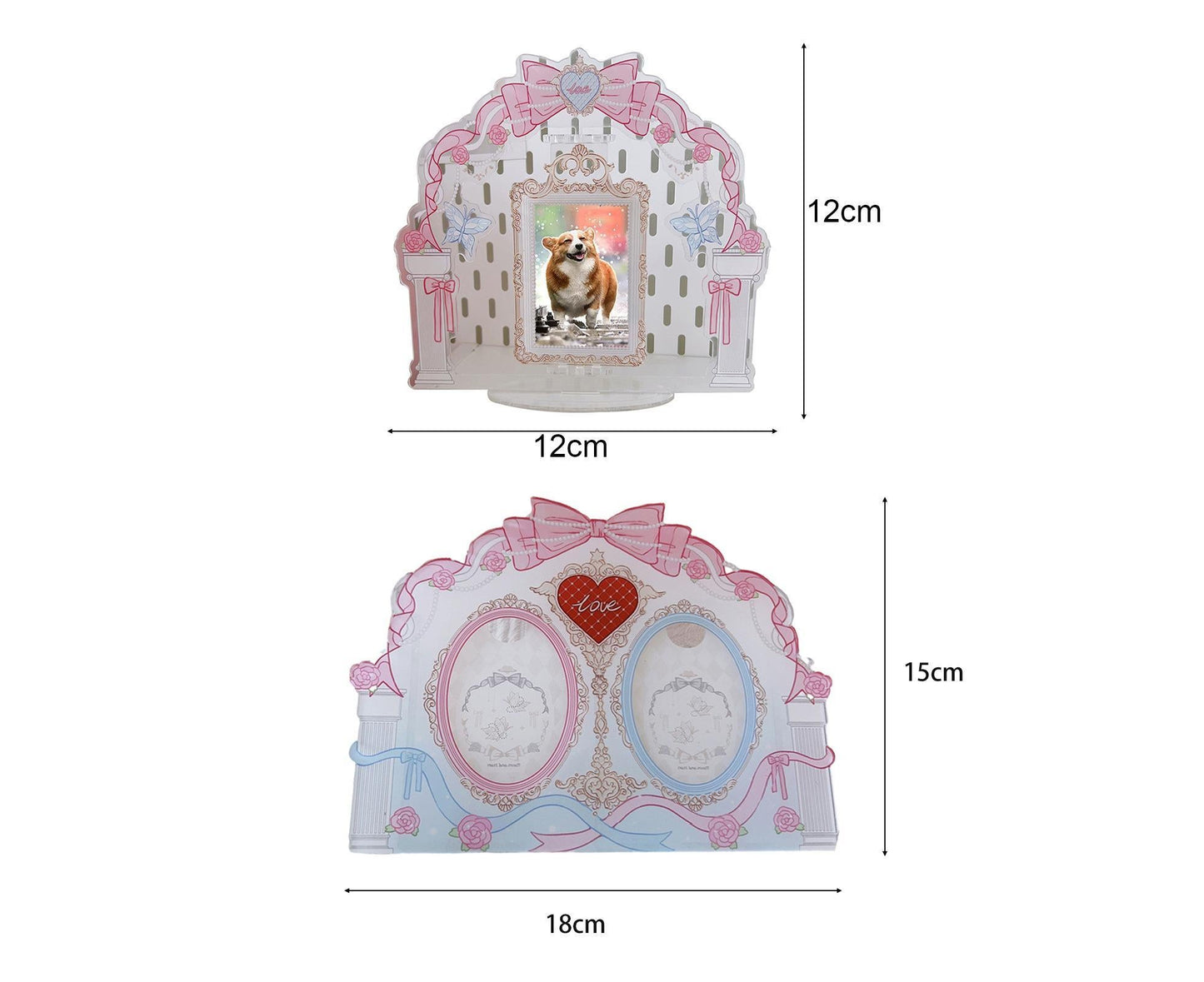 Acrylic Standing Photo Frame Stylish Desktop Decor Sturdy Dustproof Waterproof for Your Favorite Photos
