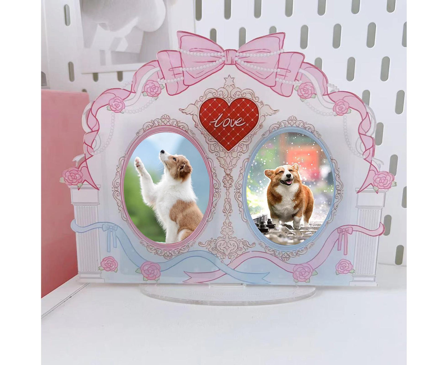 Acrylic Standing Photo Frame Stylish Desktop Decor Sturdy Dustproof Waterproof for Your Favorite Photos