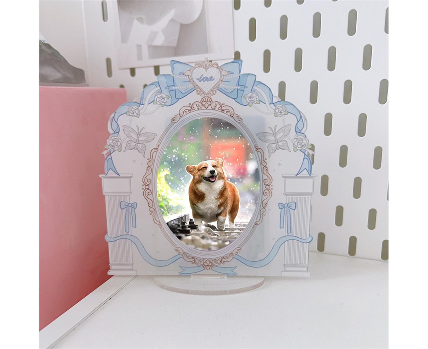 Acrylic Standing Photo Frame Stylish Desktop Decor Sturdy Dustproof Waterproof for Your Favorite Photos