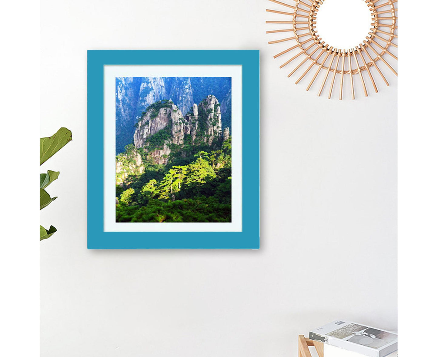 babies Art Frame Front Opening Changeable Wood grip Seal Picture Photo Display Storage Frame Home Supplieslue