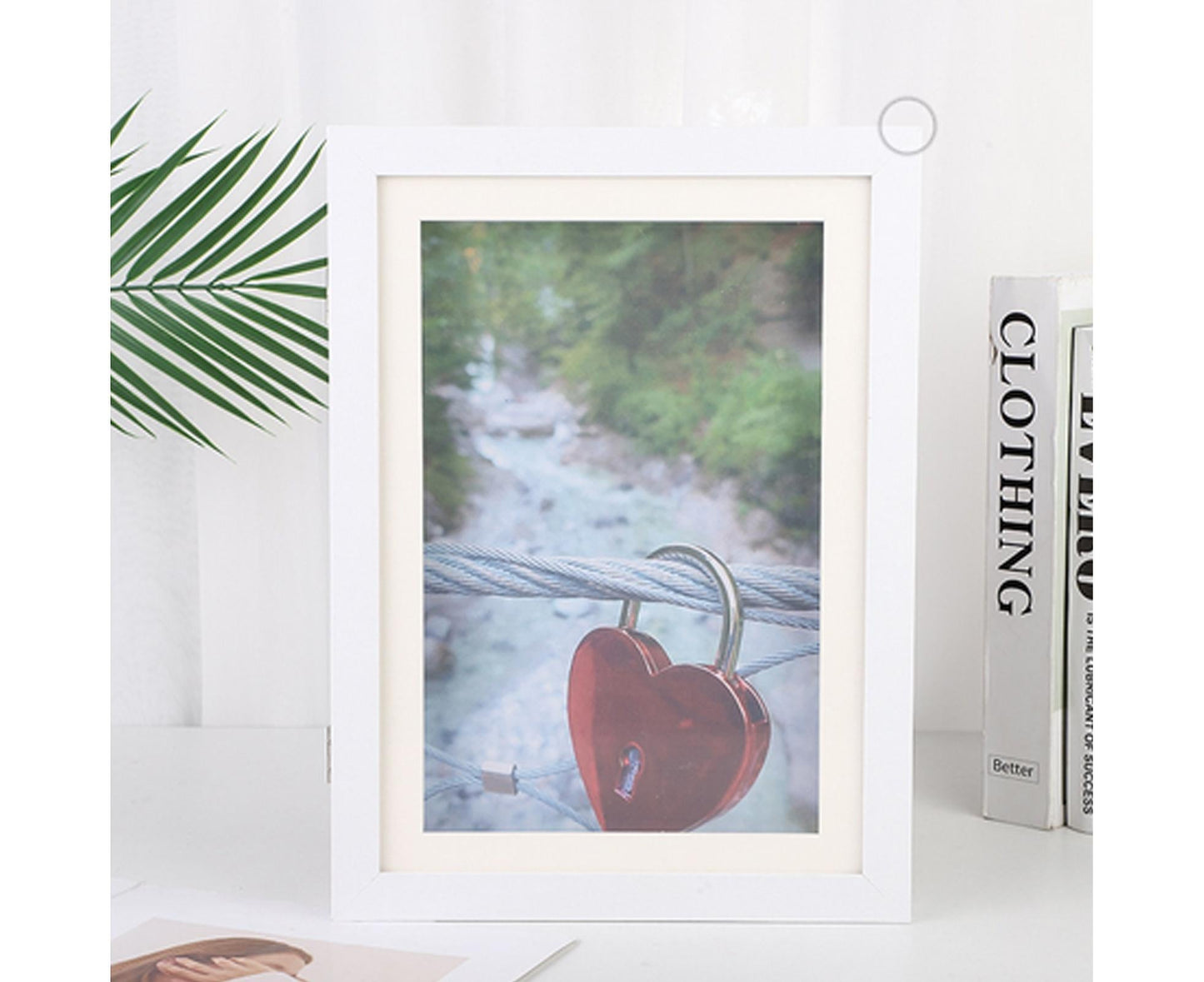 babies Artwork Frame Front Opening Picture Frame High Strength Easy Installation Artwork Craft Photo Frame Hanging Wall Decor - White