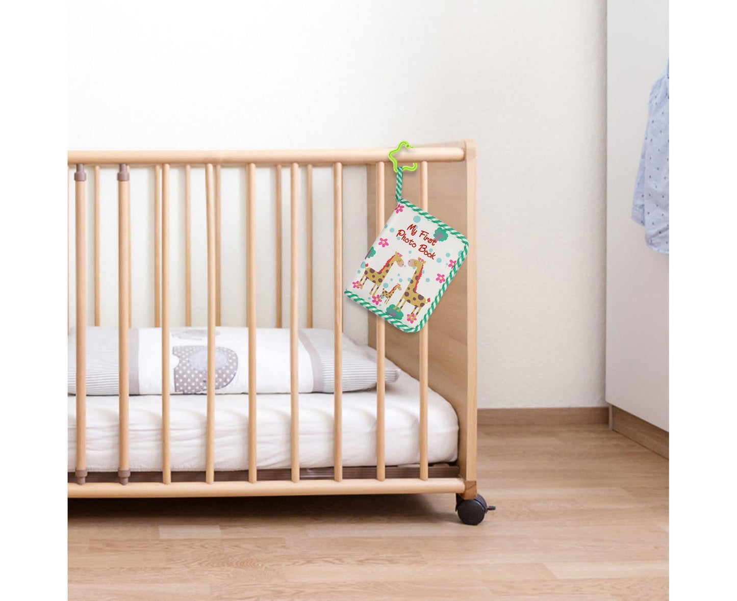 babies Photo Album Promote Brain Development Create Lasting Memories Soft Cloth Photo Book for babiess - Green