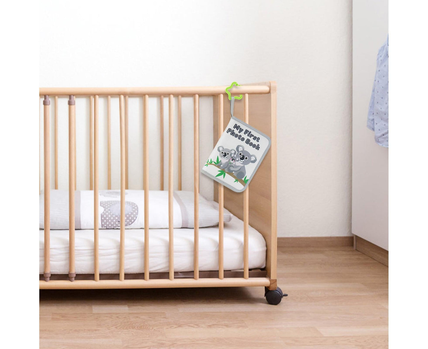 babies Photo Album Promote Brain Development Create Lasting Memories Soft Cloth Photo Book for babiess - Grey