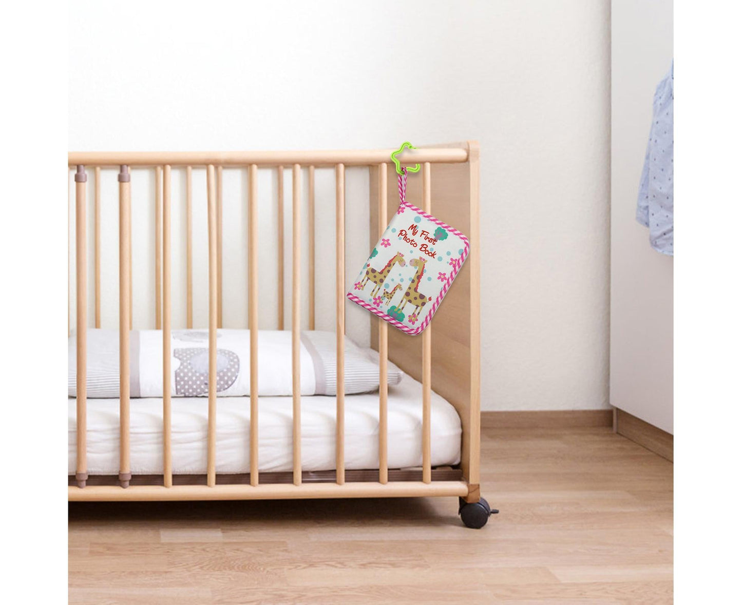 babies Photo Album Promote Brain Development Create Lasting Memories Soft Cloth Photo Book for babiess - Pink
